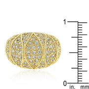 Goldeneye Clear Cubic Zirconia Cocktail Ring freeshipping - Higher Class Elegance