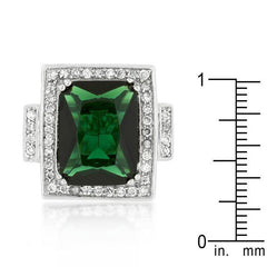Emerald Green Classic Cocktail Ring freeshipping - Higher Class Elegance