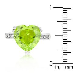 Apple Green Heart Ring freeshipping - Higher Class Elegance