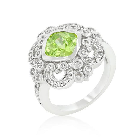 Elegant Peridot Crest Ring freeshipping - Higher Class Elegance