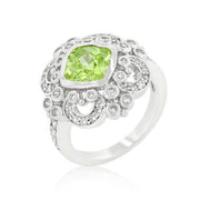 Elegant Peridot Crest Ring freeshipping - Higher Class Elegance