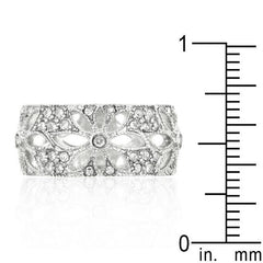 Crystal Floral Filigree Band freeshipping - Higher Class Elegance