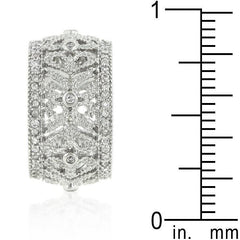 Filigree Crest Eternity Ring freeshipping - Higher Class Elegance