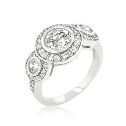 Fitzgerald Cubic Zirconia Ring freeshipping - Higher Class Elegance