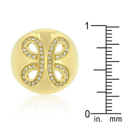 Golden Ribbon Cocktail Ring freeshipping - Higher Class Elegance