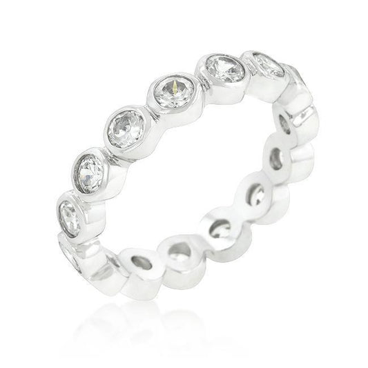 Linked Bezel Eternity Band freeshipping - Higher Class Elegance
