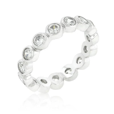 Linked Bezel Eternity Band freeshipping - Higher Class Elegance