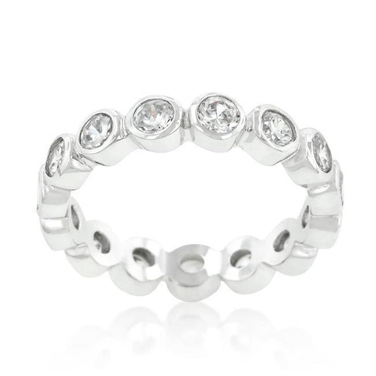 Linked Bezel Eternity Band freeshipping - Higher Class Elegance