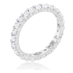 Cubic Zirconia Eternity Band freeshipping - Higher Class Elegance