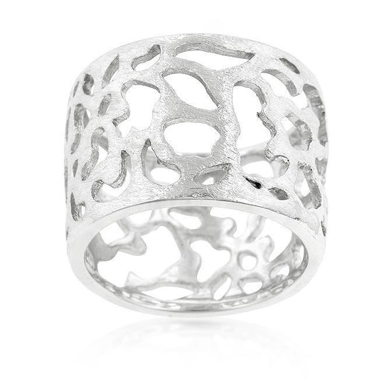 Filigree Matte Rhodium Ring freeshipping - Higher Class Elegance