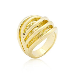 Golden Illusion Fashion Ring freeshipping - Higher Class Elegance