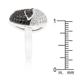 Black and White Cubic Zirconia Baby Chick Ring freeshipping - Higher Class Elegance