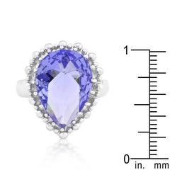Solitaire Light Purple Cocktail Ring freeshipping - Higher Class Elegance