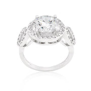 Round Cut Trio Cubic Zirconia Ring freeshipping - Higher Class Elegance