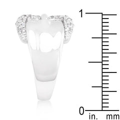 Simple Cubic Zirconia Belt Ring freeshipping - Higher Class Elegance