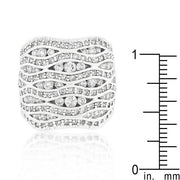 Cubic Zirconia Pave Abstract Ring freeshipping - Higher Class Elegance