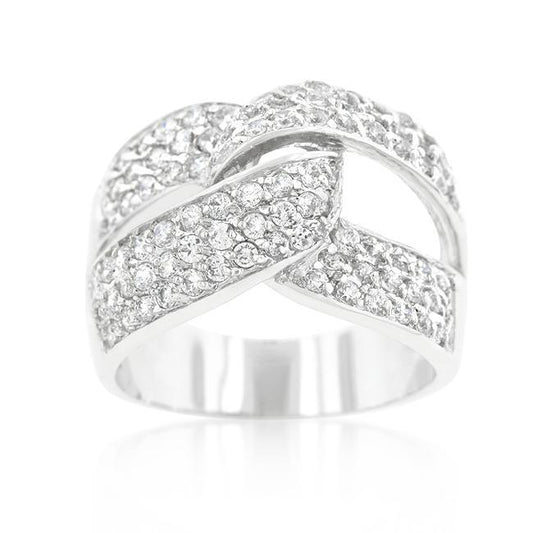 Cubic Zirconia Knot Ring freeshipping - Higher Class Elegance