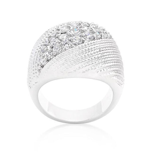 Classic Cubic Zirconia Dome Ring freeshipping - Higher Class Elegance