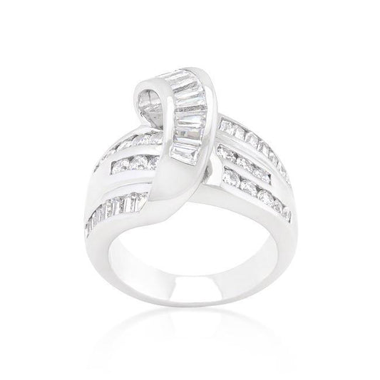 Channel Set Overlap Ring freeshipping - Higher Class Elegance
