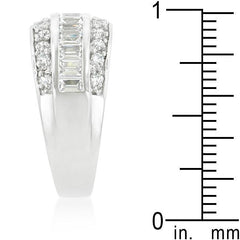3-Row Cubic Zirconia Band freeshipping - Higher Class Elegance