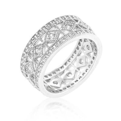 Simple Classic Cubic Zirconia Band freeshipping - Higher Class Elegance