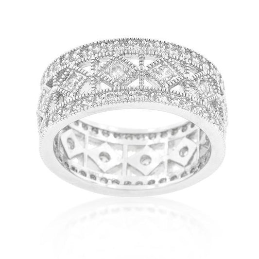 Simple Classic Cubic Zirconia Band freeshipping - Higher Class Elegance