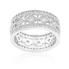Simple Classic Cubic Zirconia Band freeshipping - Higher Class Elegance