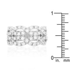Braided CZ Cocktail Ring freeshipping - Higher Class Elegance