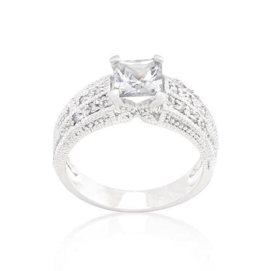 Cubic Zirconia Princess Cut Ring freeshipping - Higher Class Elegance