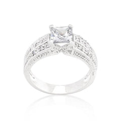 Cubic Zirconia Princess Cut Ring freeshipping - Higher Class Elegance