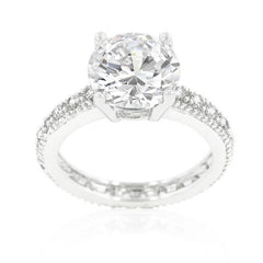 Micro-pave Cubic Zirconia Engagement Ring freeshipping - Higher Class Elegance