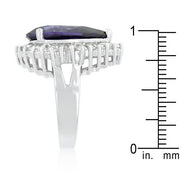 Cubic Zirconia Purple and Clear Cocktail Ring freeshipping - Higher Class Elegance