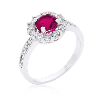 Bella Birthstone Engagement Ring in Pink freeshipping - Higher Class Elegance