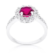 Bella Birthstone Engagement Ring in Pink freeshipping - Higher Class Elegance