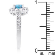 Bella Birthstone Engagement Ring in Blue freeshipping - Higher Class Elegance