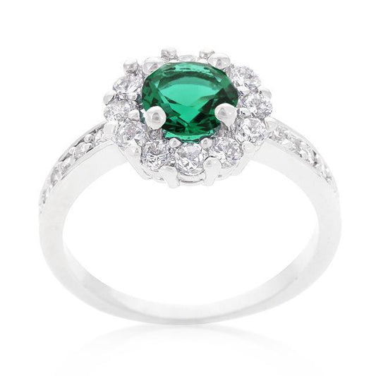 Bella Birthstone Engagement Ring in Green freeshipping - Higher Class Elegance