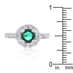 Bella Birthstone Engagement Ring in Green freeshipping - Higher Class Elegance