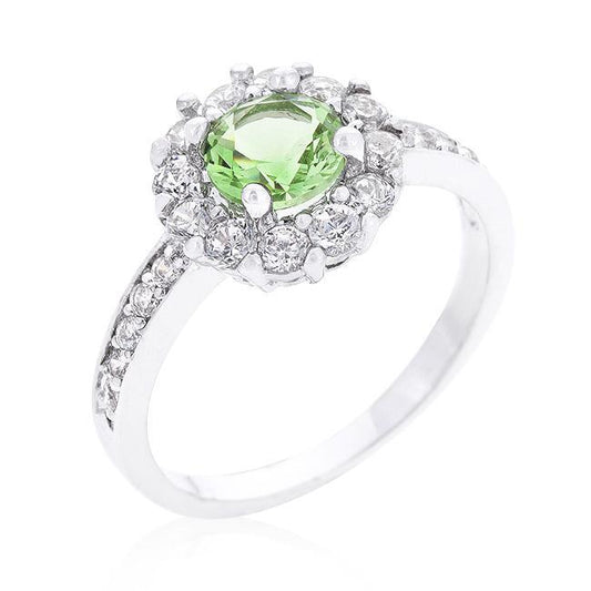 Bella Birthstone Engagement Ring in Green freeshipping - Higher Class Elegance
