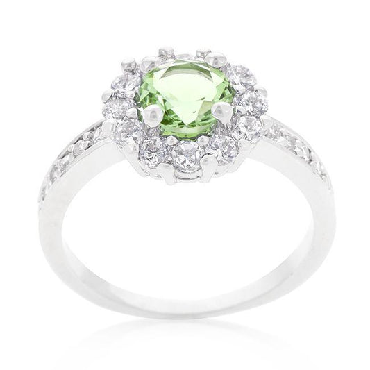 Bella Birthstone Engagement Ring in Green freeshipping - Higher Class Elegance