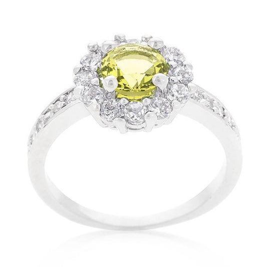 Bella Birthstone Engagement Ring in Yellow freeshipping - Higher Class Elegance
