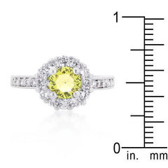 Bella Birthstone Engagement Ring in Yellow freeshipping - Higher Class Elegance