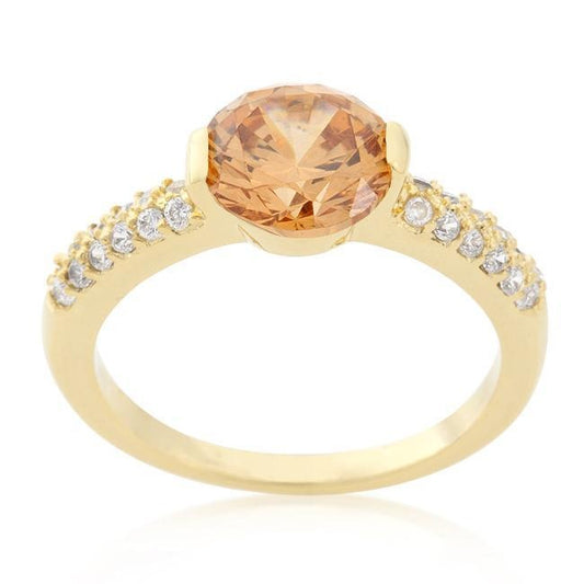 Champagne Isabelle Engagement Ring freeshipping - Higher Class Elegance