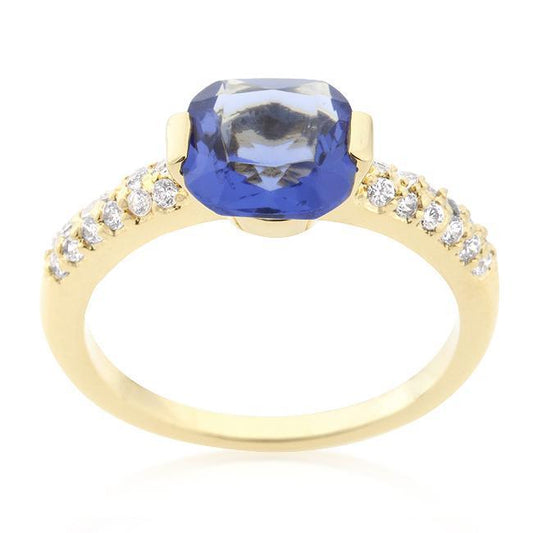 Light Purple Cushion Cut Cubic Zirconia Engagement Ring freeshipping - Higher Class Elegance
