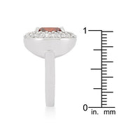 Micropave Red Bridal Cocktail Ring freeshipping - Higher Class Elegance