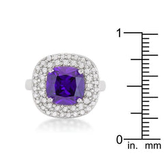 Micropave Purple Bridal Cocktail Ring freeshipping - Higher Class Elegance