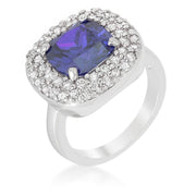Micropave Lavender Purple Bridal Cocktail Ring freeshipping - Higher Class Elegance