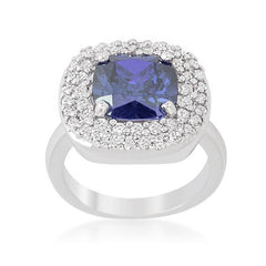 Micropave Lavender Purple Bridal Cocktail Ring freeshipping - Higher Class Elegance