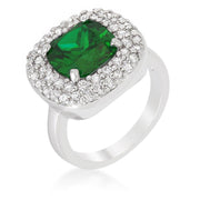 Micropave Green Bridal Cocktail Ring freeshipping - Higher Class Elegance