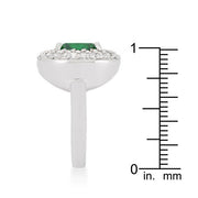 Micropave Green Bridal Cocktail Ring freeshipping - Higher Class Elegance