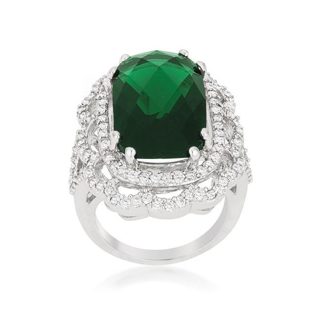 Green Cocktail Crest Ring freeshipping - Higher Class Elegance